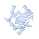 White Plastic Step Golf Tees – 54mm (10 pack)